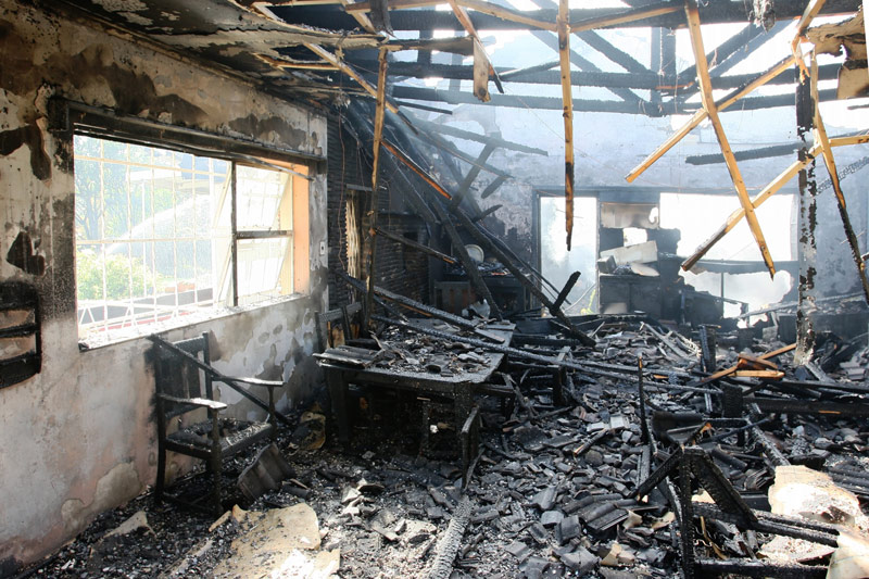 Inside of Home After Fire Needing High-Risk Fire Insurance in Atascadero, CA